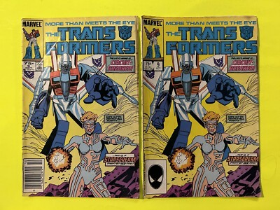 Marvel The Transformers #9 1985 1st App of Circuit-Breaker 2 Copies Newsstand+