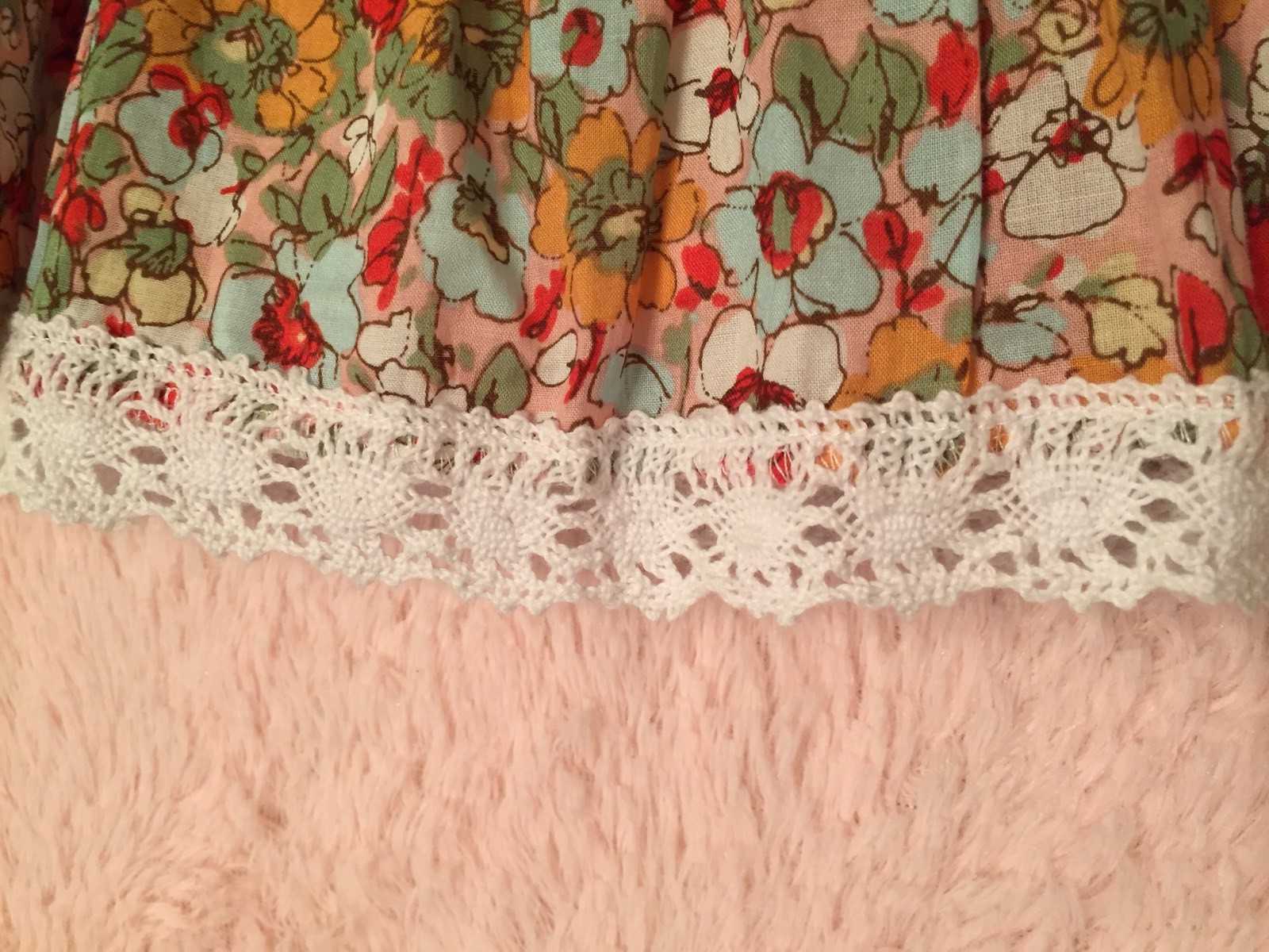 Stylebook Floral Skirt Lace Multi Color Girls Size Small