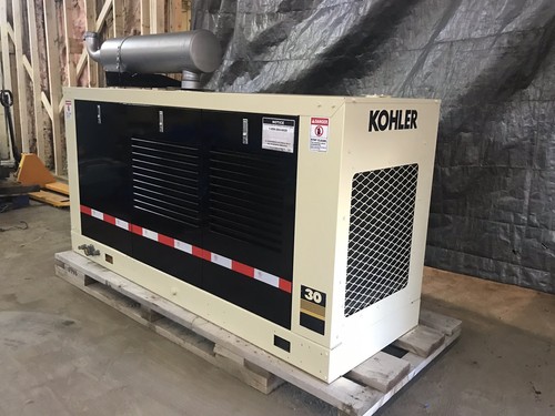 30 KW GENERATOR NATURAL GAS / PROPANE KOHLER 30RZ62 120/240V 1 OR 3 PHASE