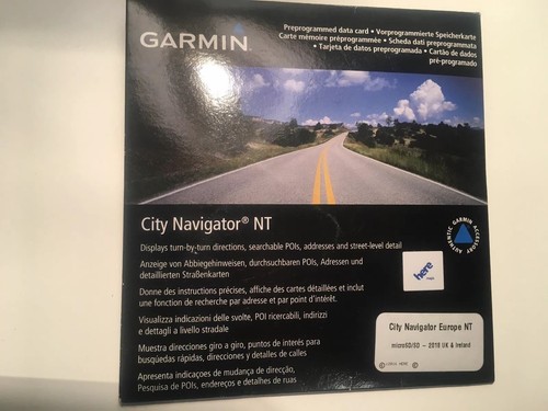 Garmin GPS 2018 Ireland & UK Street Map SD Memory Card