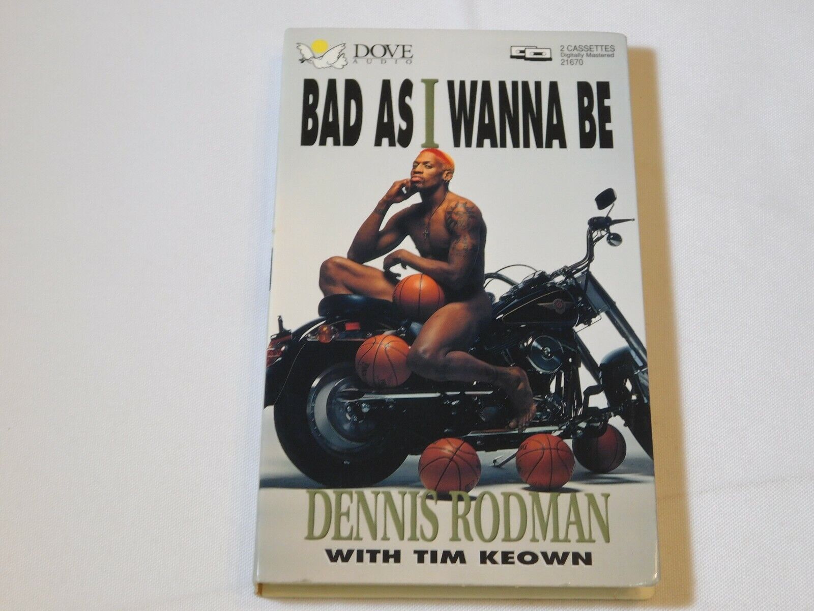 Bad As I Wanna Be by Dennis Rodman with Tim Keown Cassette Tap...