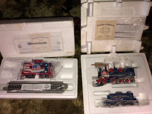 BACHMANN HAWTHORNE VILLAGE SPIRIT OF AMERICA TRAIN SET 12 PC LARGE SET
