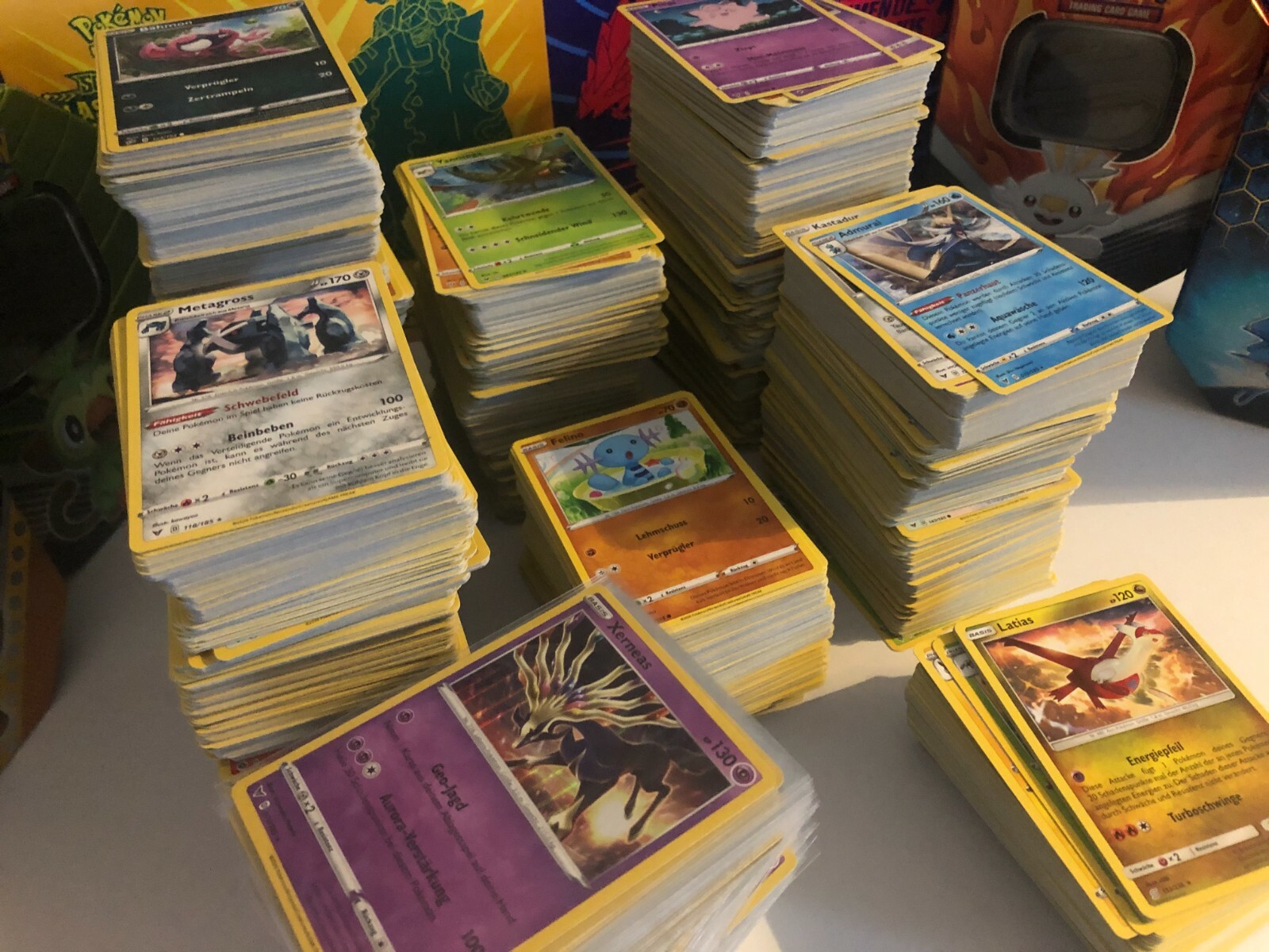 50 Pokemon Karten mit 7 HOLOSStern V oder GX GARANTIERT Deutsch NEU