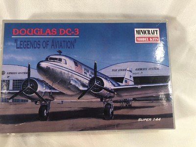 DOUGLAS DC-3 Legends of Aviation Minicraft Model Kit Super 144 14434