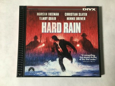 Hard Rain (DivX, 1998) Paramount Morgan Freeman VG+  NOT A DVD