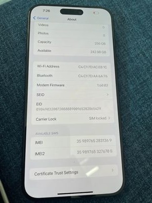 Item photo(s) from verified buyer