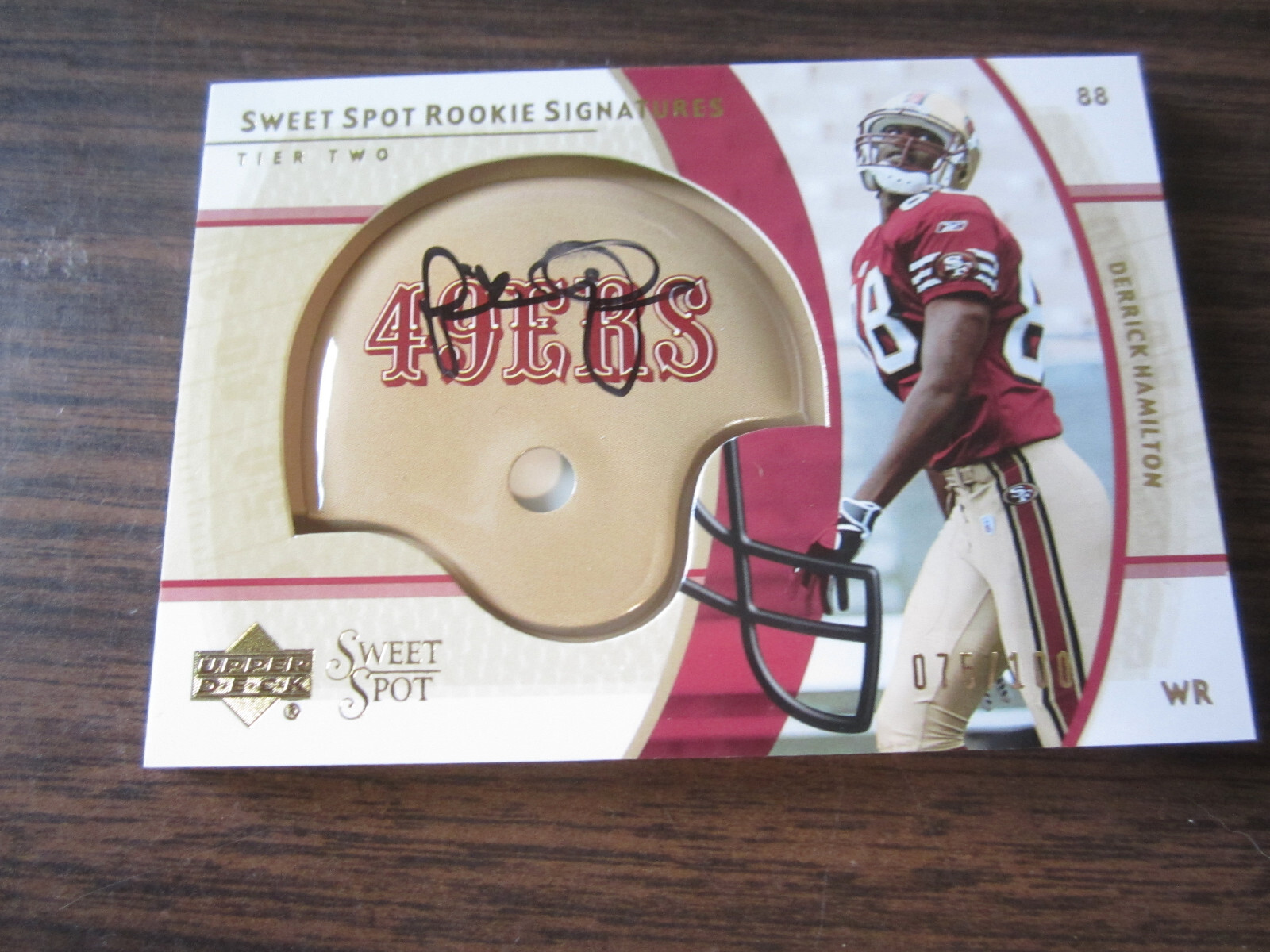 2004 Sweet Spot Rookie Signatures # 255 Derrick Hamilton 2004 Sweet Spot Rookie Signatures # 255 Derrick Hamilton
