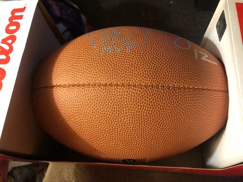 Green Bay Packers Aaron Rodgers AUTOGRAPHED & INSCRIBED SB MVP Football COA NFL0