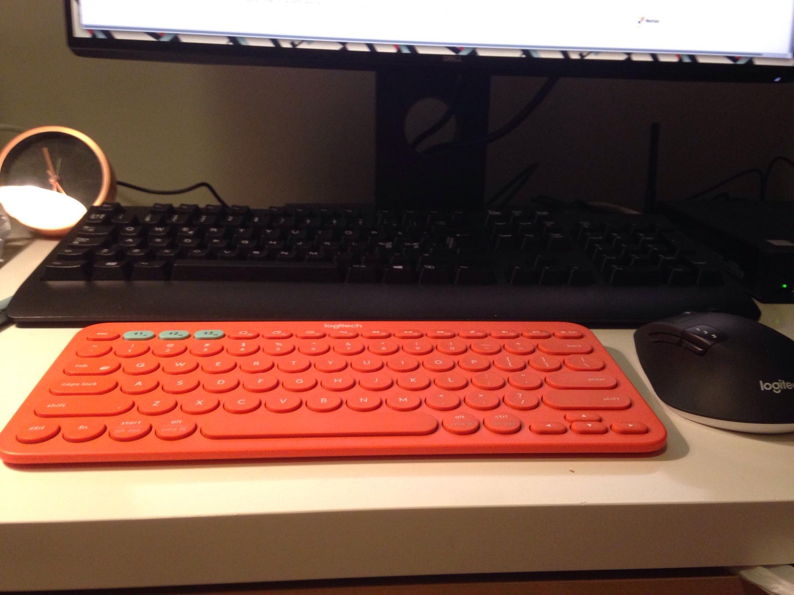 Logitech K380 MultiDevice Bluetooth Keyboard (Orange) 97855121844 eBay