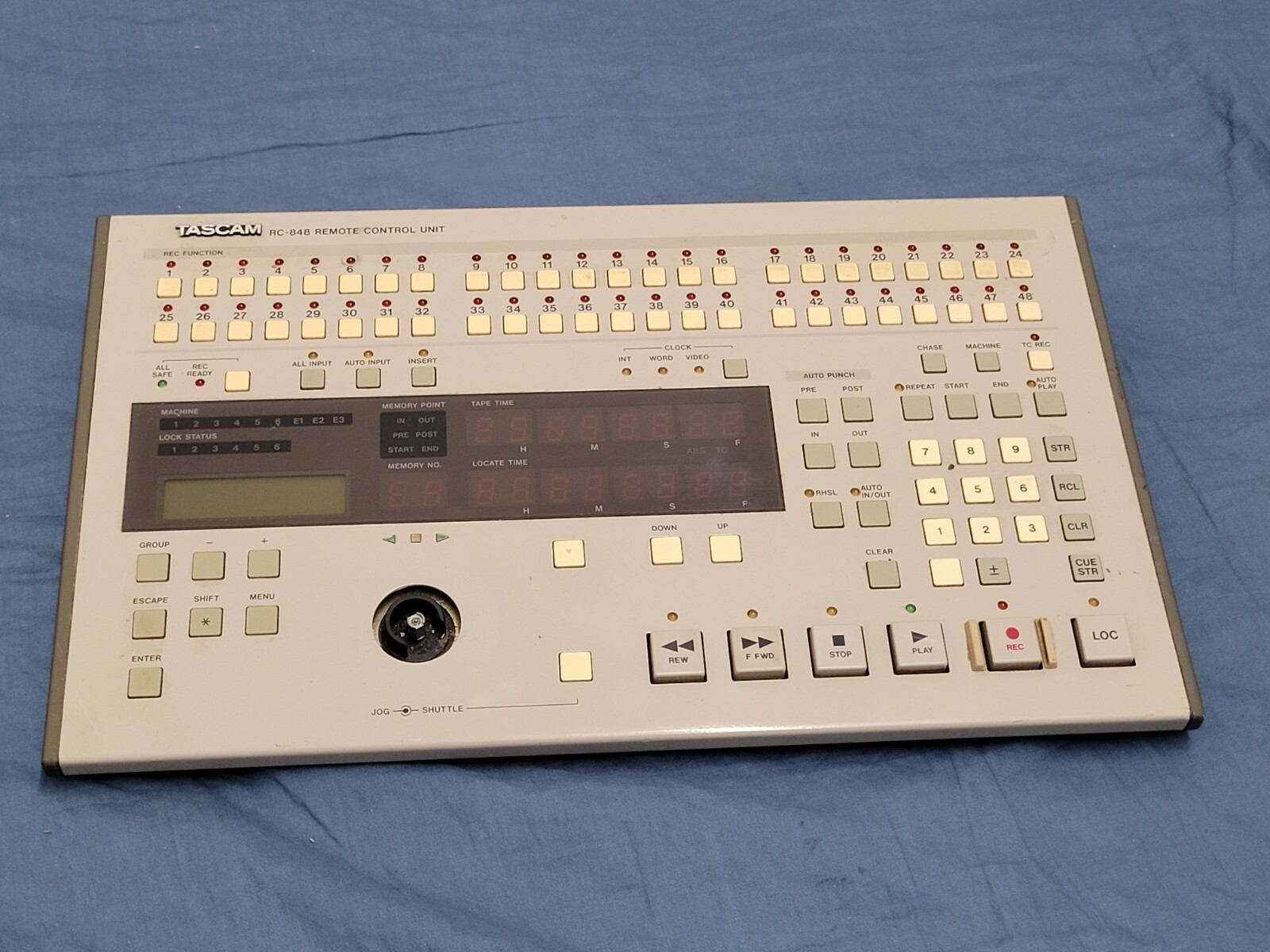 Tascam RC 848 remote control unit for Tascam DA AS IS PARTS Tascam RC 848 remote control unit for Tascam DA AS IS PARTS