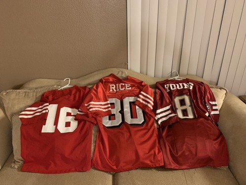 Steve Young Jersey Joe montana Jersey And Jerry Rice Jersey San Francisco 49ers