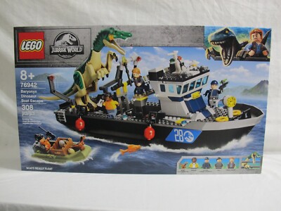 LEGO Jurassic World 76942 Baryonyx Dinosaur Boat Escape - Brand New - Fast Ship!