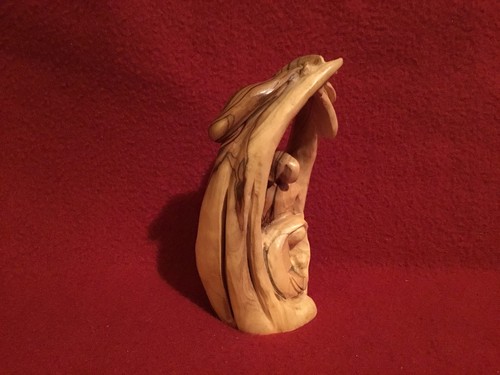 Vintage Carved Olive Wood 