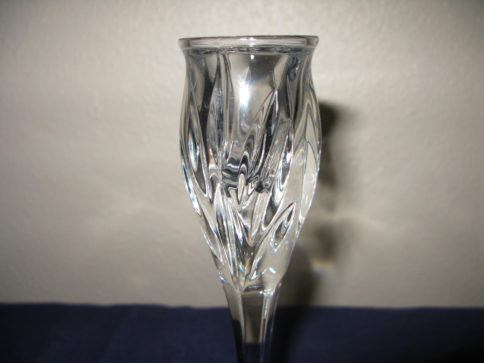 GORHAM  Vtg Lead Crystal Candle Holder Set  Germany  XLNT
