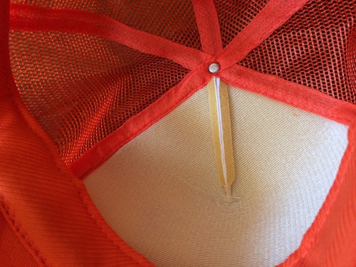 Trucker Hat Git-r-done Cap Snapback  Orange And White Foam And Mesh