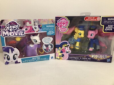 My Little Pony The Movie Rarity + MLP Wonderbolts Fluttershy Pinkie Pie NIB