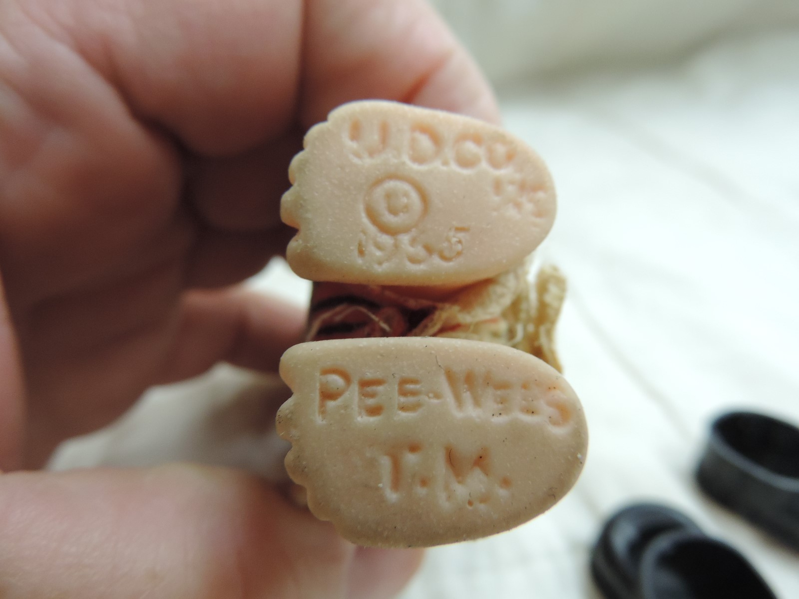 Rare Vintage Pee Wee Uneeda Doll Tiny Hockey Player Cute
