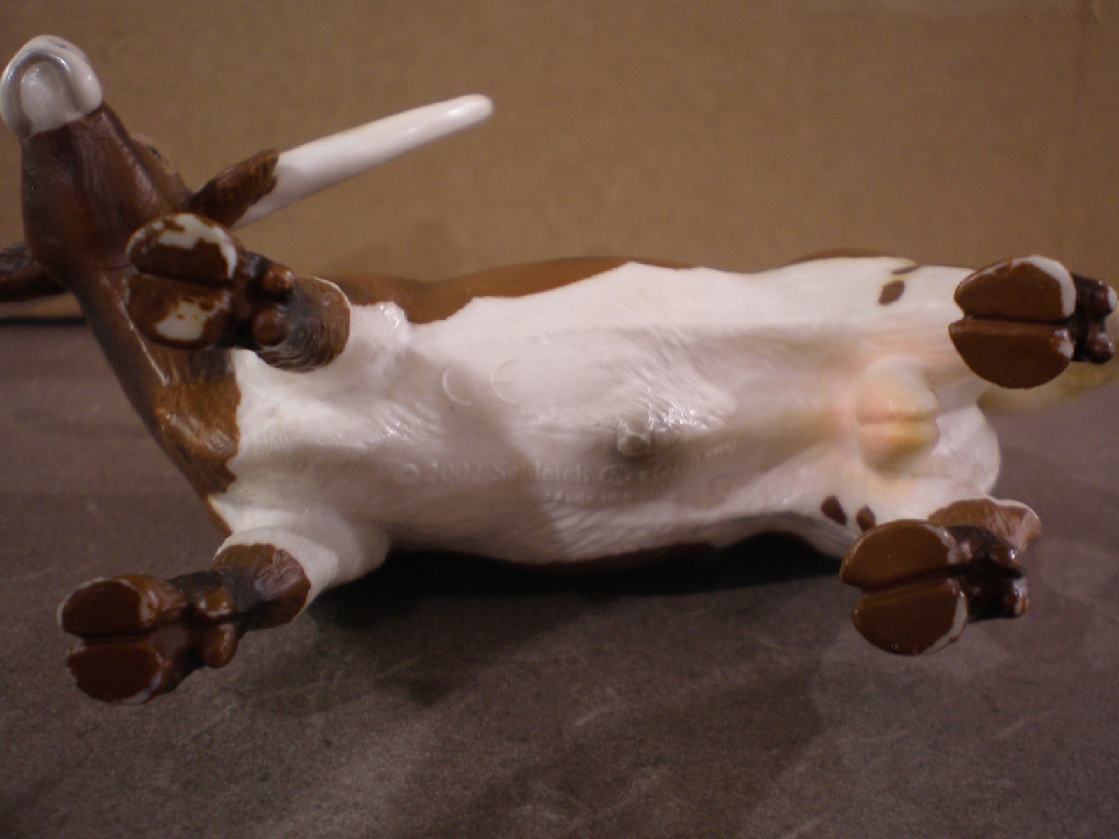 2002 Schleich Texas Longhorn Bull Brown & White