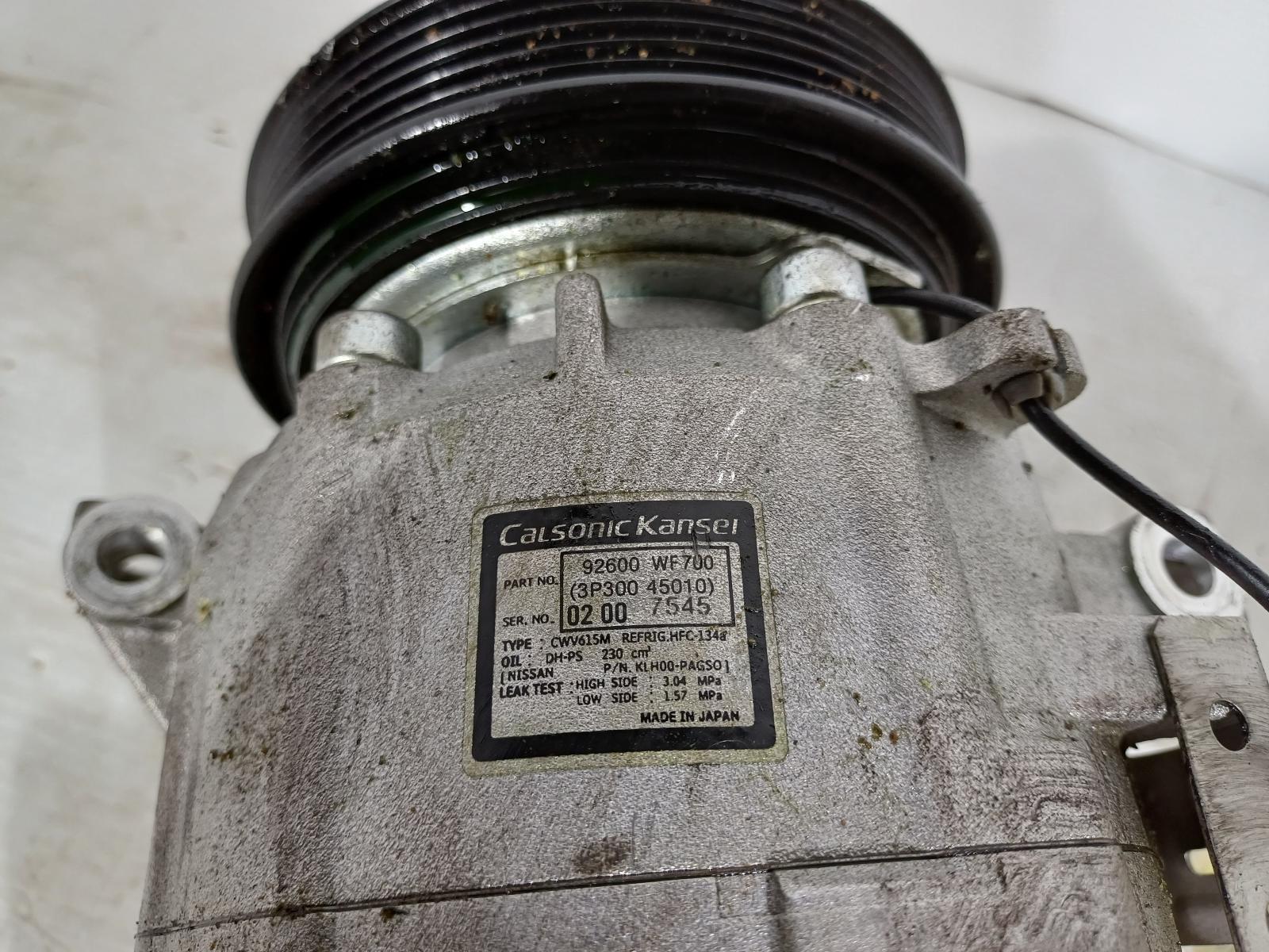 NISSAN XTRAIL T31 09/2007-12/2013 A/C COMPRESSOR 2.5L PETROL 1 PLUG 1 WIRE TYPE - thumbnail 5