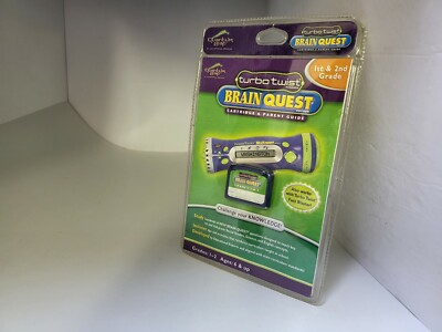 NEW Turbo Twist Brain Quest Game Cartridge Parent & Guide Grades 1 & 2      #i30