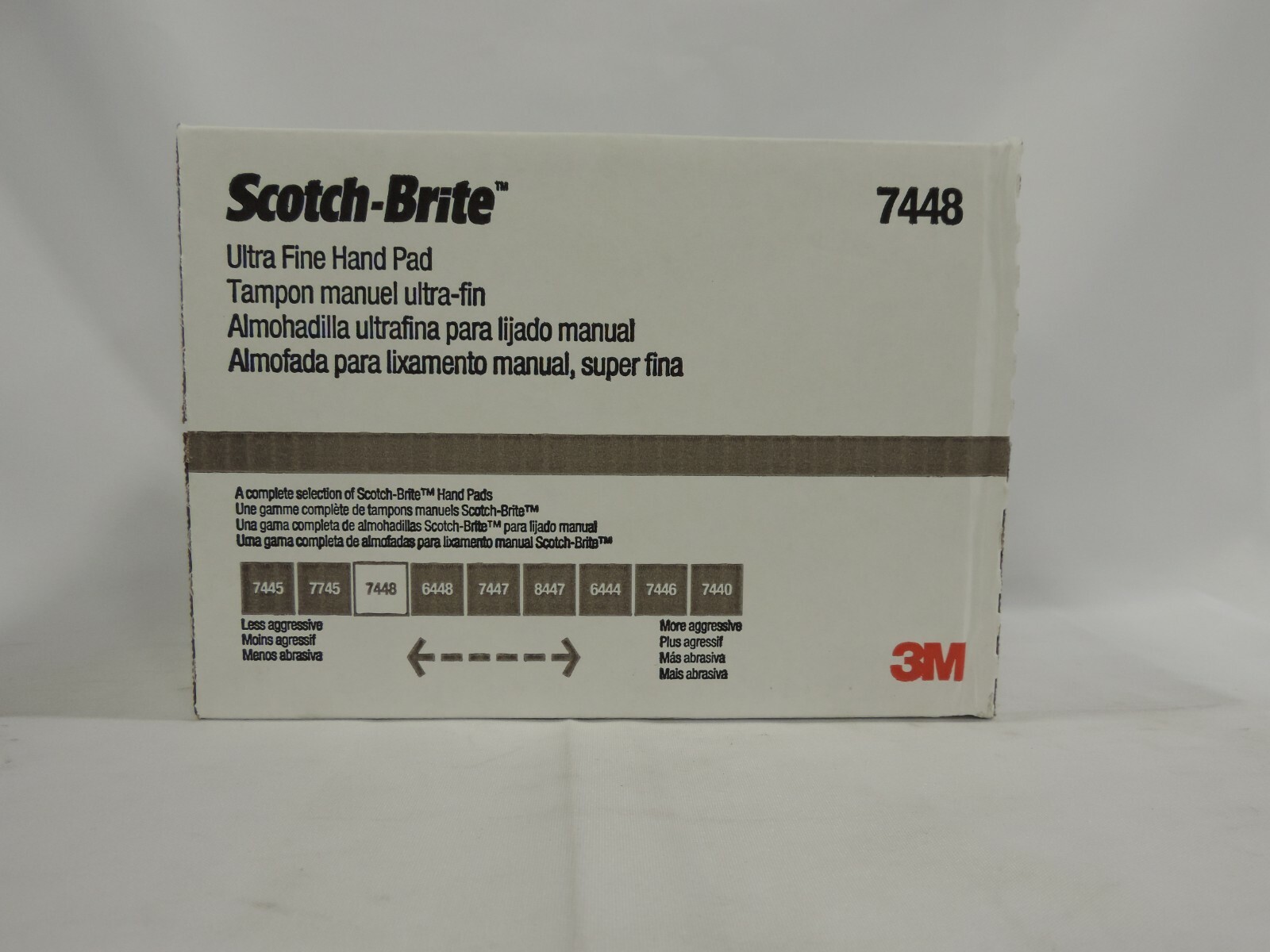 3M Scotch-Brite Ultra Fine Hand Pad 7448, 6 in x 9 in, 20/BOX, Free Shipping