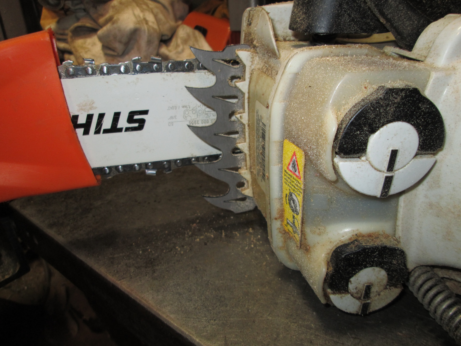 Timunr Große Hunde-Spike-Stoßstange Für Stihl Kettensägen 017/018/MS170/MS180/MS250/MS192T/MS193T/MS194T – Rostfreier Ersatz