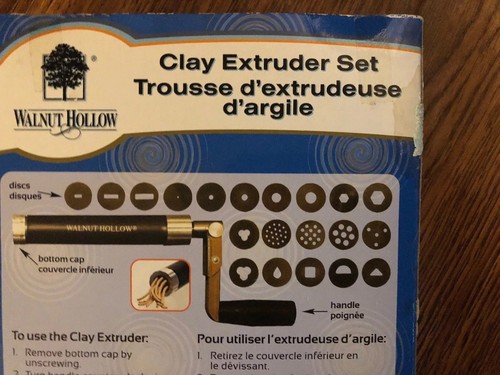 Walnut Hollow Clay Extruder Set Clay Polymer 20 Discs with Case No.28301