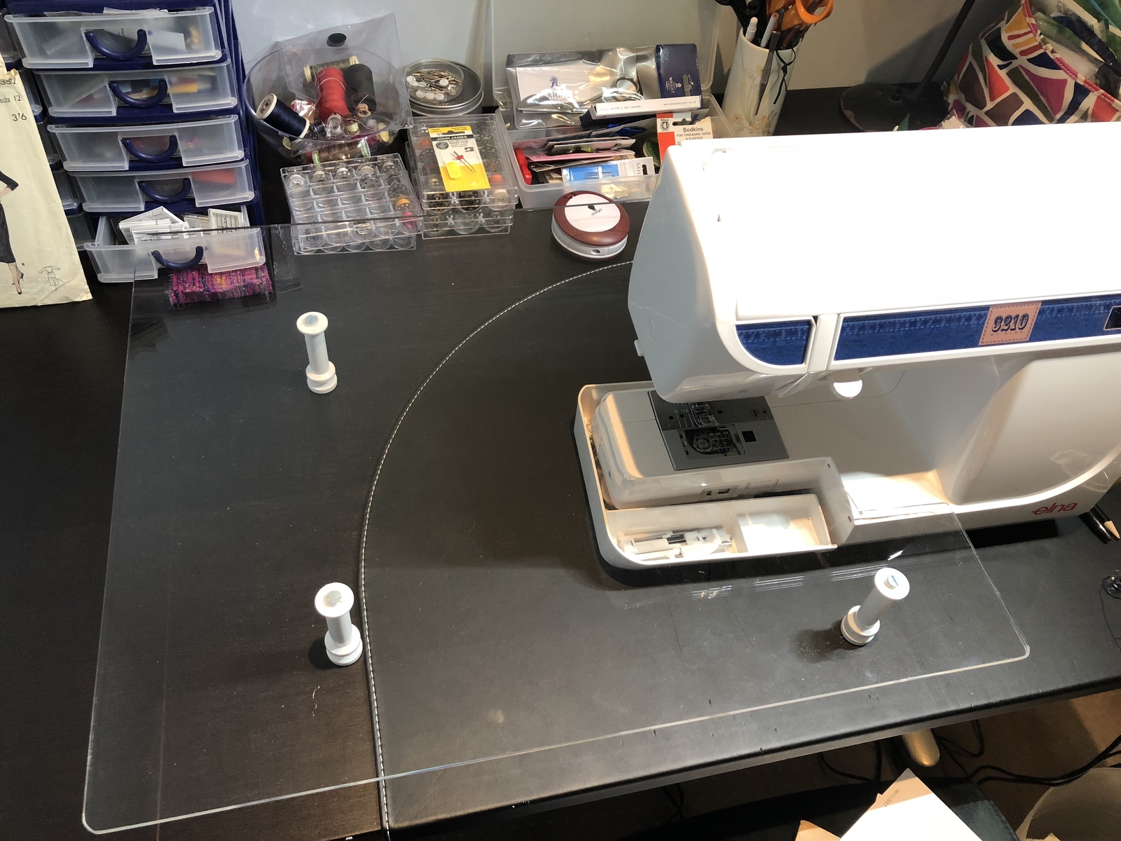 2 Universal Sewing Machine Extension Sew Table LEGS ONLY To make your own table eBay