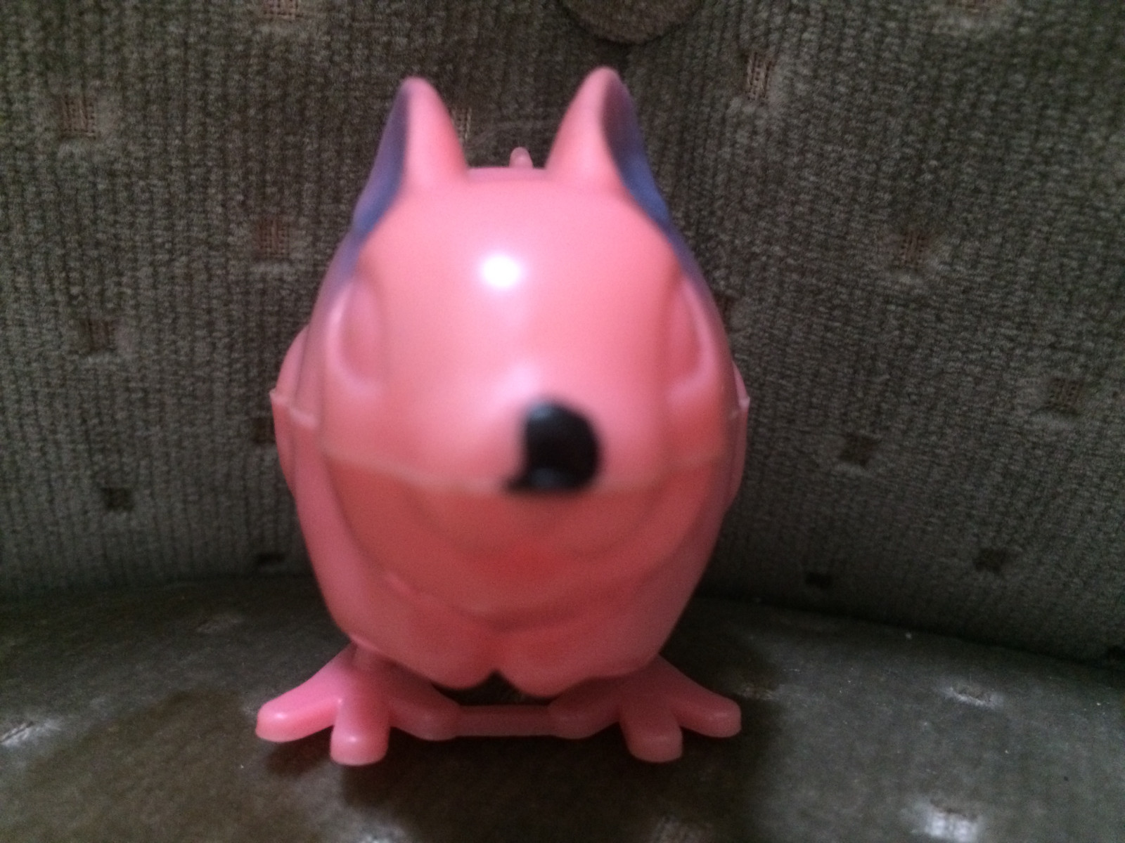 Vintage 1950s (?) Pink Bunny Wind Up Toy Works