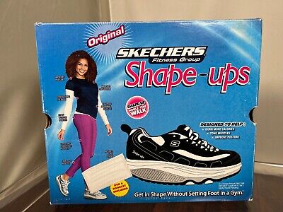 Skechers Shape-Ups Womens Size 10 White Metabolize 11800 Wide Width New Defect