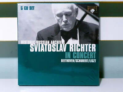 Historic Russian Archives Sviatoslav Richter in Concert! Brand New 5 CD Box Set!