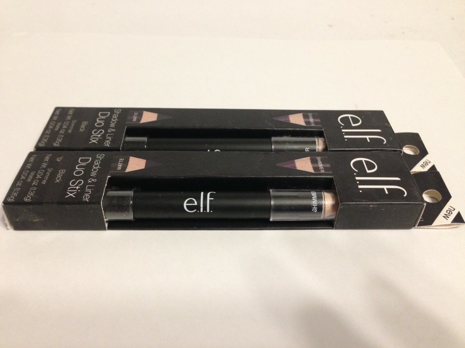 e.l.f. Shadow & Liner Duo Stix BLACK Lot of 2!