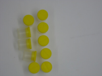 Grease, Rifle empty pots, new, marked ten (10), yellow top