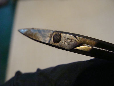 Vintage sewing item: small GERMAN SCISSORS d.peres germany
