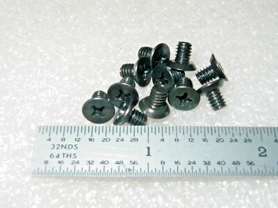 8-32 X 1/4'' SCREW FLAT HEAD 82-deg PHILLIPS BLACK OXIDE ALLOY STEEL  - 50 pcs