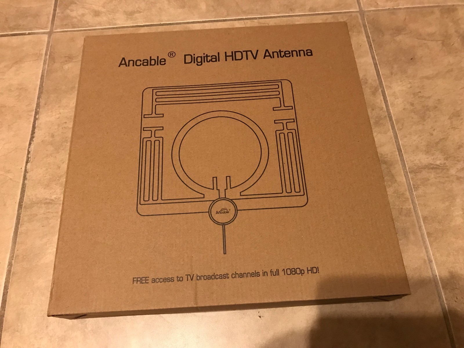 Ancable Amplified Digital Indoor HDTV TV Antenna for VHF/UHF