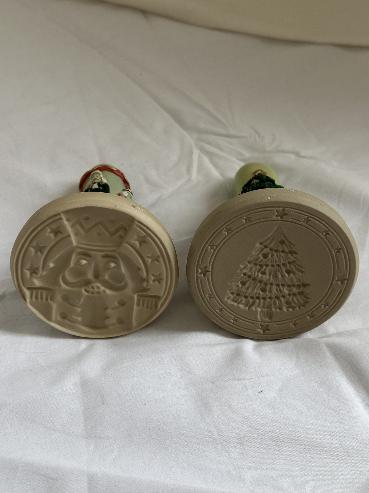 2 Brown Bag Cookie Art Stamps Nutcracker and Christmas Tree Stamp HILL DESIGN - Picture 3 of 3