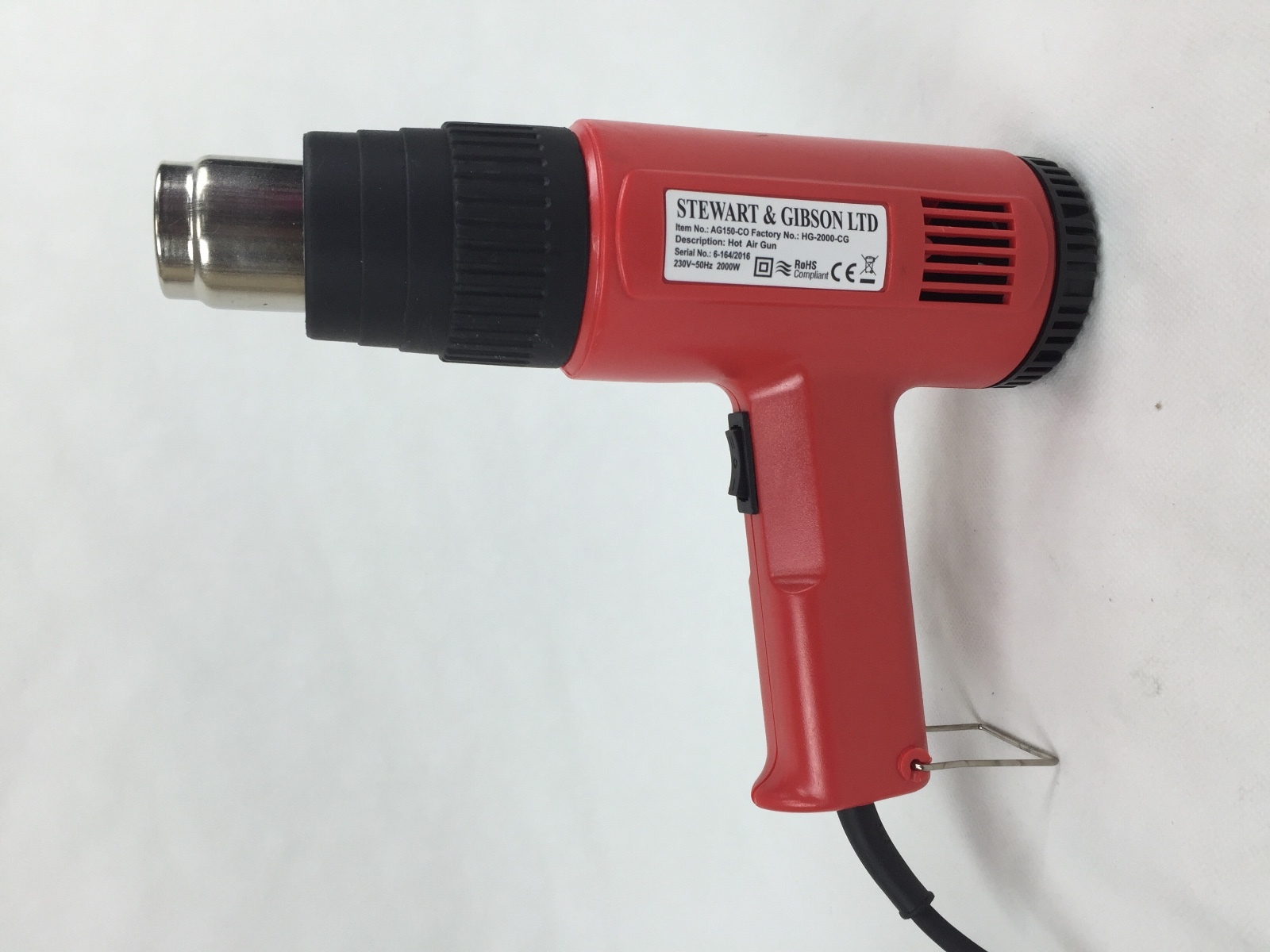 2000W Hot Air Heat Gun Dual Temperature Paint Stripper DIY Tool + 4 Nozzle 230v 5017403094265 eBay