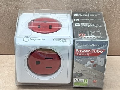 Allocacoc PowerCube Original Electricity Power Monitor Plug, 4 Outlets C1