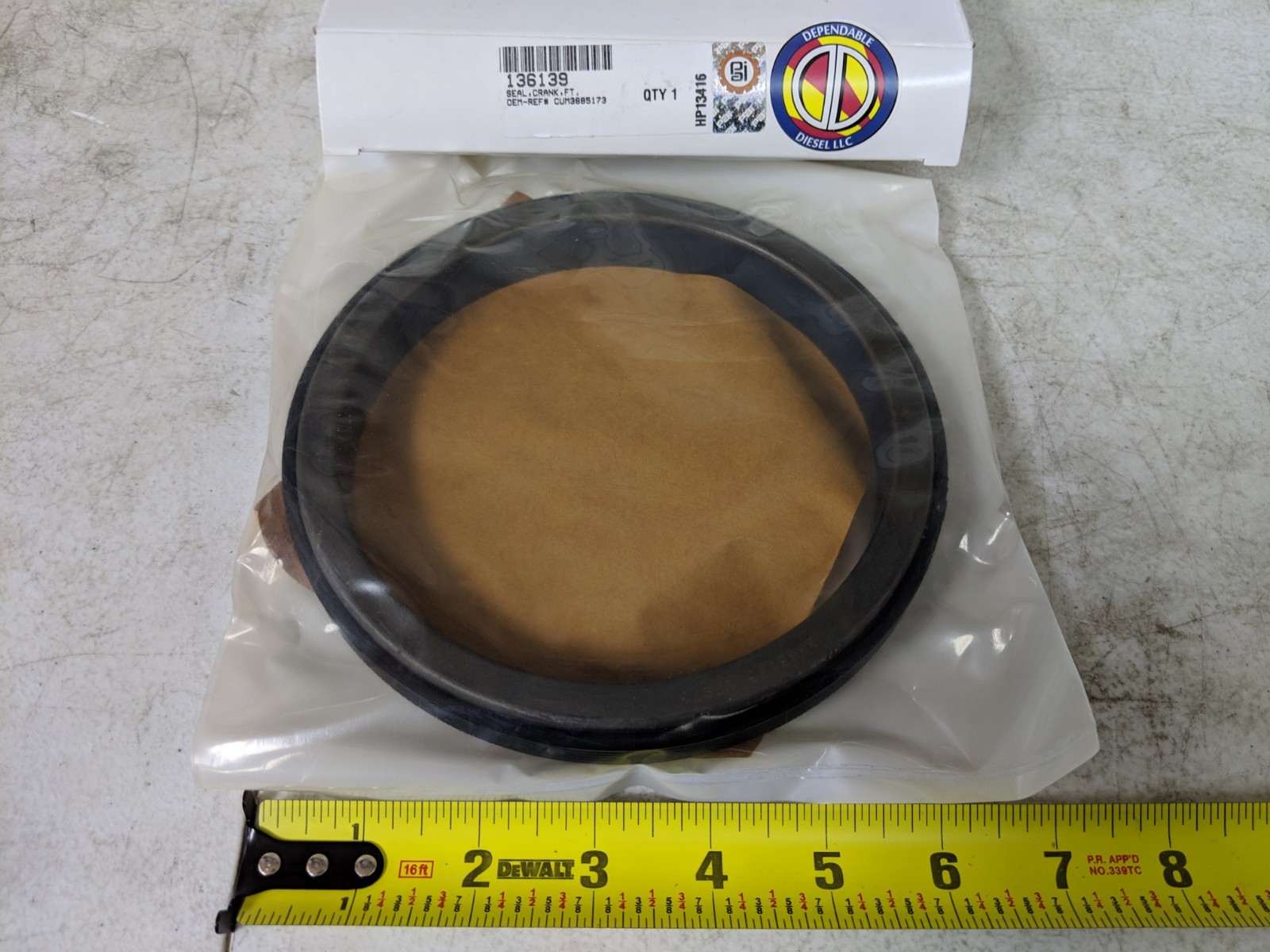 tam Press In Front Crankshaft Seal for a Cummins ISX 15. PAI