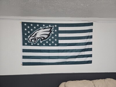 Philadelphia Eagles American Flag 3 x 5  foot banner flag