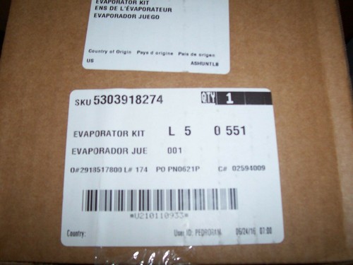 5303918274 ELECTROLUX Refrigerator Evaporator