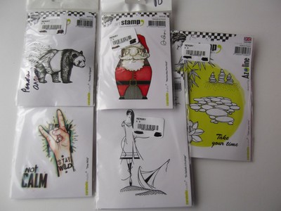 #10 DISCONTINUED WHOLESALE 5 SETS OF RUBBER STAMPS ONE CHEAP PRICE **LOOK**