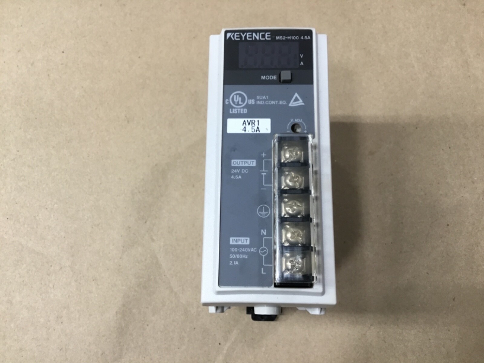 22】KEYENCE キーエンス パワーサプライ MS2-H100 4.5A モニタ