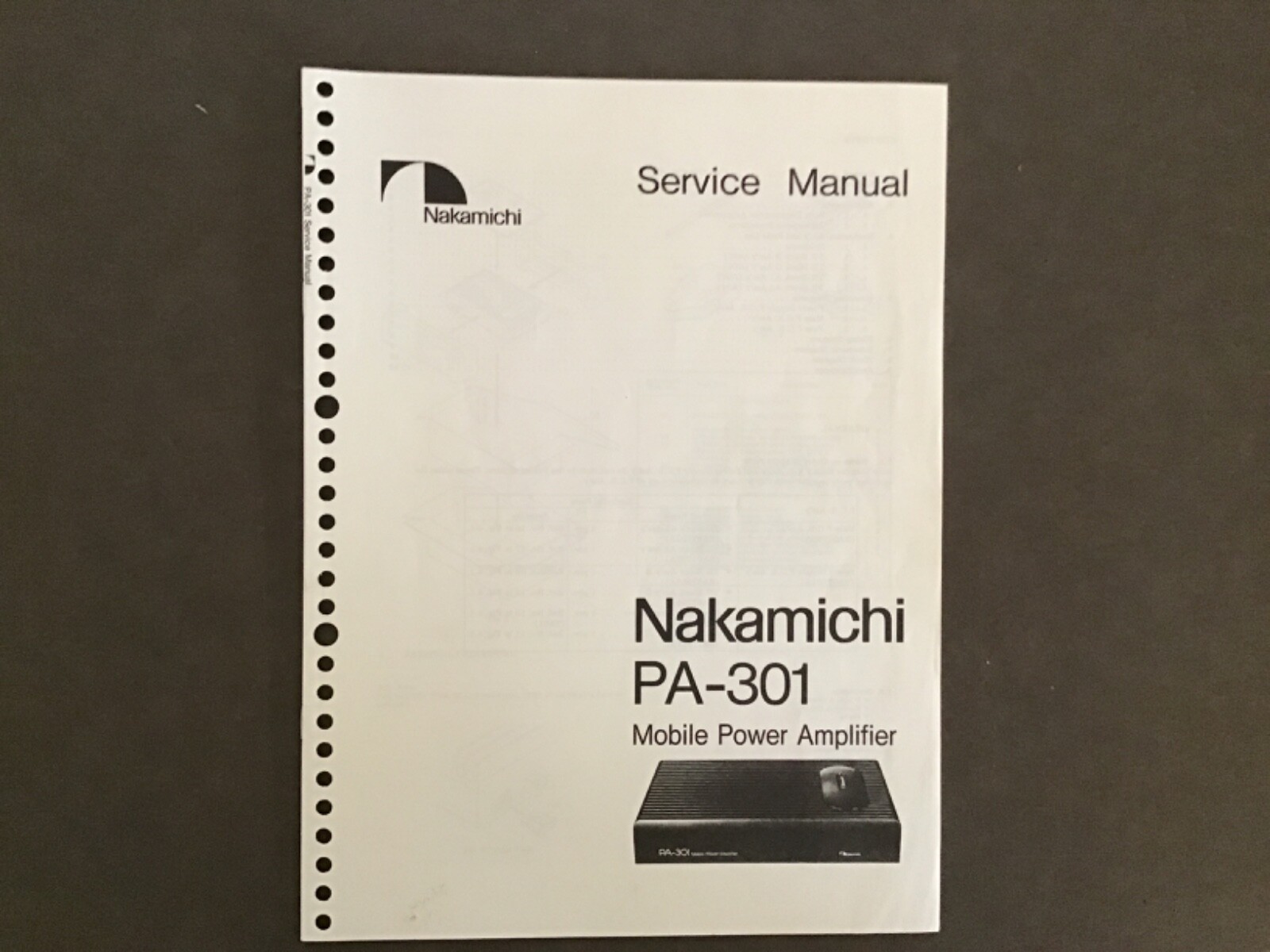 ナカミチ　PA-301 モノラル アンプ ナカミチ PA-301 モノラル アンプ