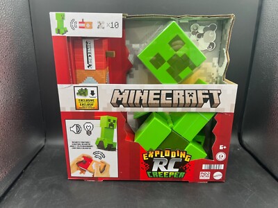 IN-HAND Minecraft Exploding RC Creeper Lights & Sounds 10 Explosion Particles