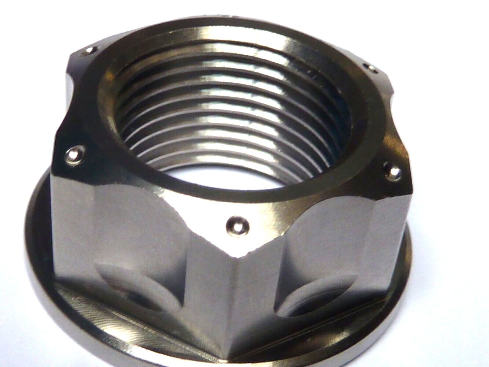 Kawasaki ZX10R 2011-2024 TITANIUM SWINGARM PIVOT FLANGED NUT
