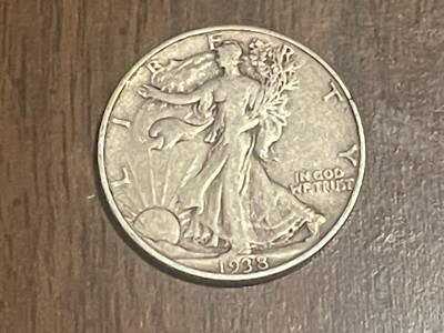 1938 walking liberty half dollar