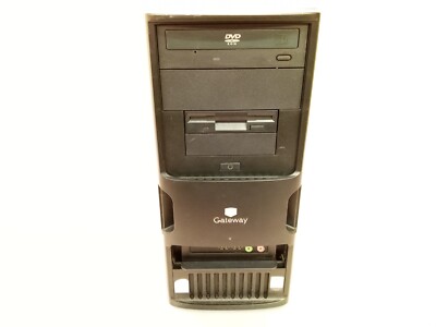 Vintage Gateway PC Tower E-2500D P4 H/T XP Floppy Serial PCI 2GB 250GB MFBTXBOSE