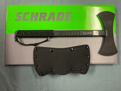 Schrade Scaxe8 Double Sided Axe with Sheath in Box